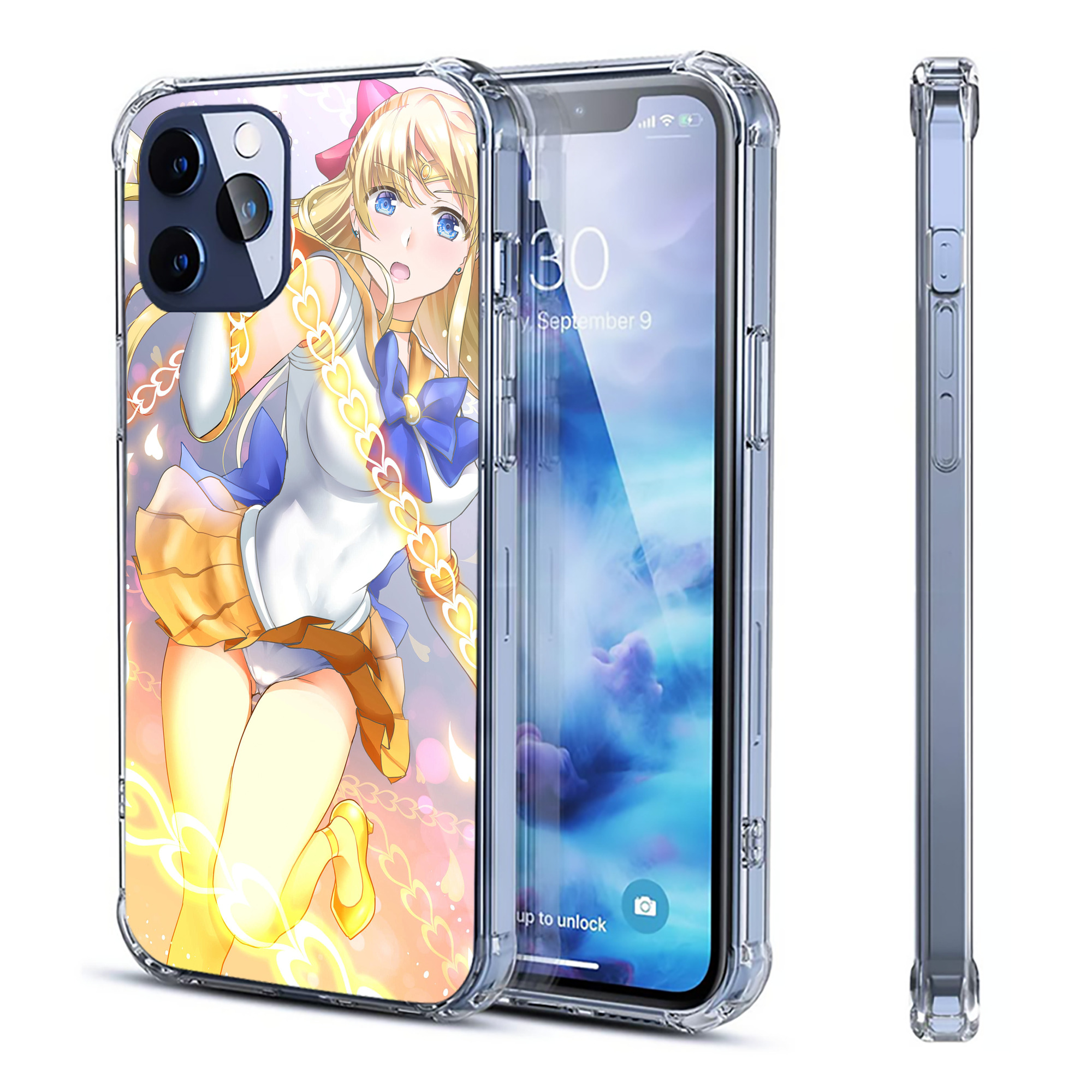 （画像用） 美少女戦士セーラームーン Sailor Moon 【iPhone 12シリーズ対応】透明スマホケース（クリアソフトケース）